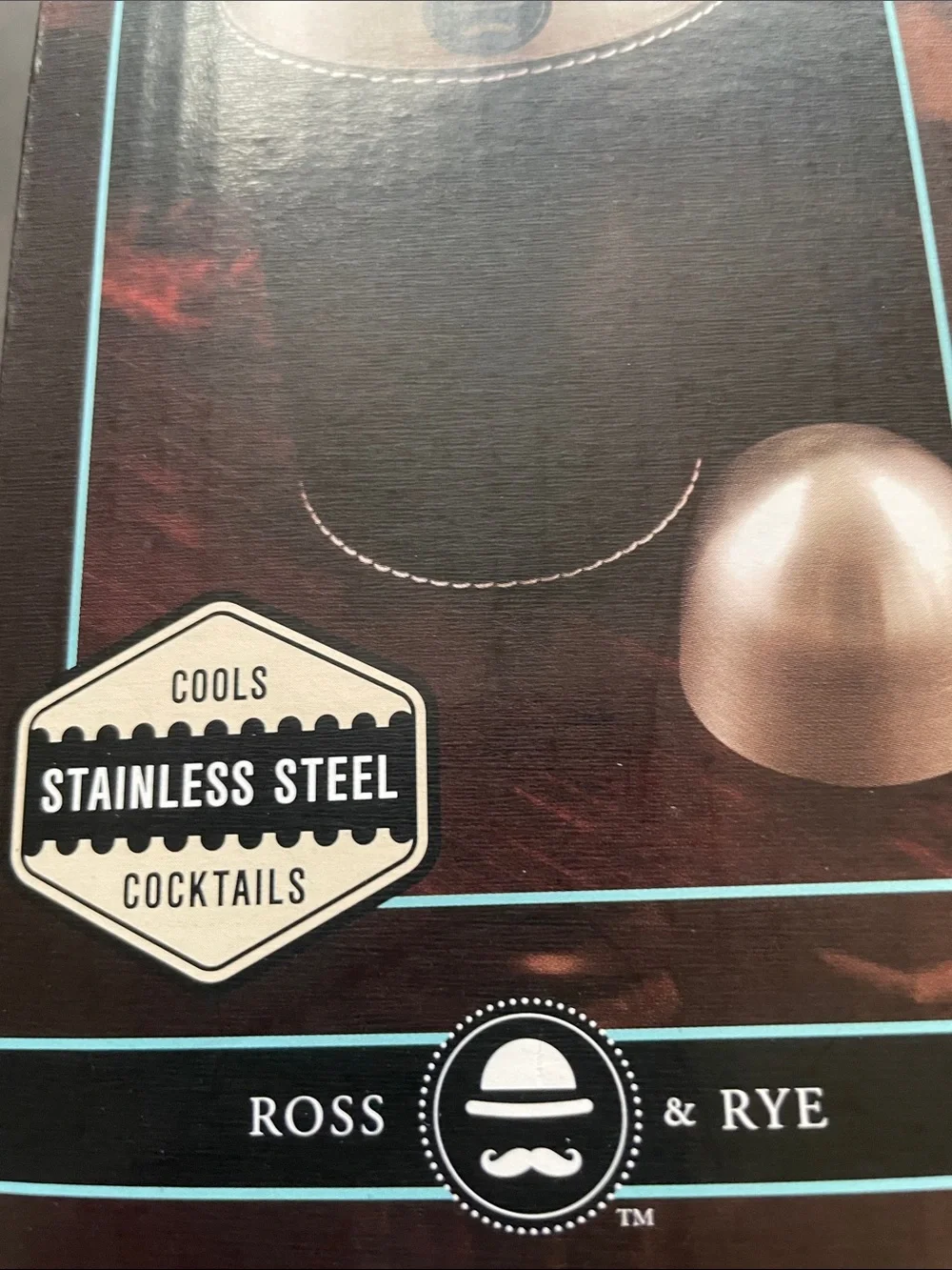 Ross & Rye Cocktail Shaker Leather Wrapped  NEW